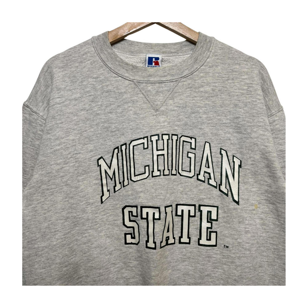 Vintage 90s Russell Athletic Michigan State Sweatshirt L